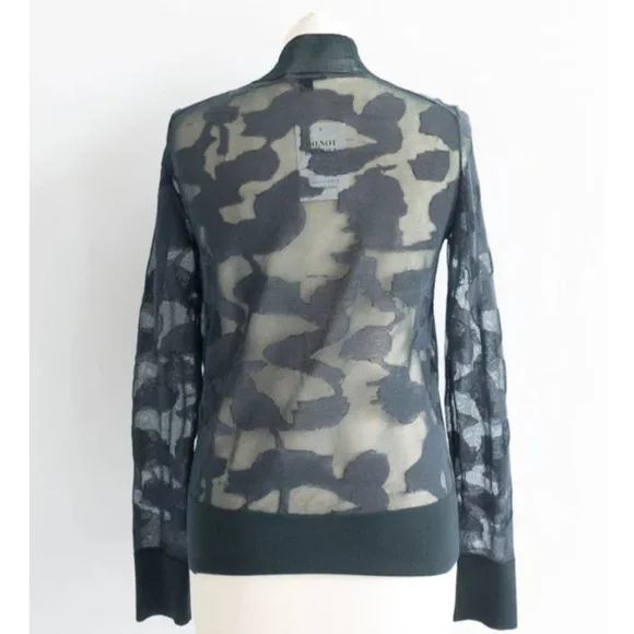 COS Abstract Art Detail Sheer Roll-neck Jumper - Picture 4 of 8